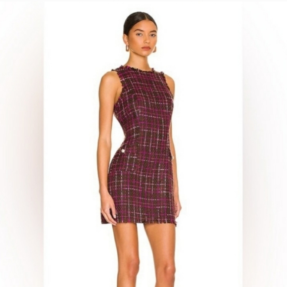 Revolve MAJORELLE Bernadette Mini dress pink chocolate size small - Picture 4 of 14